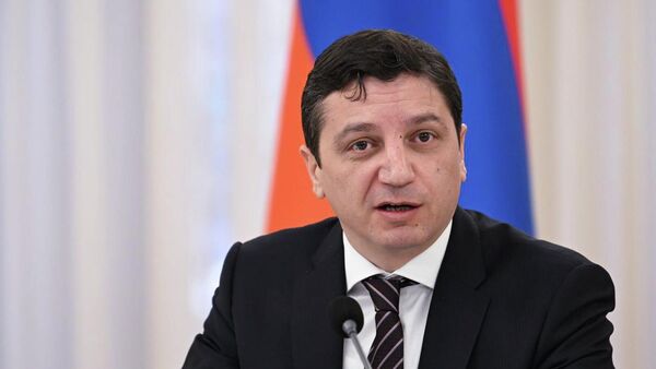 Министр финансов Ваге Ованнисян проводит итоговую пресс-конференцию (21 января 2026). Еревaн - Sputnik Армения