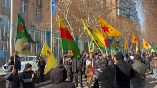 Акция курдской общины Курдская община Армении у представительства ООН в Ереване - Sputnik Армения