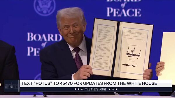 Трамп подписал устав Совета мира, объявив о его создании - Sputnik Армения