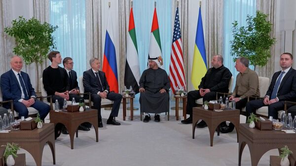 Кадры с переговоров по Украине в Абу-Даби от эмиратского госагентства WAM - Sputnik Армения