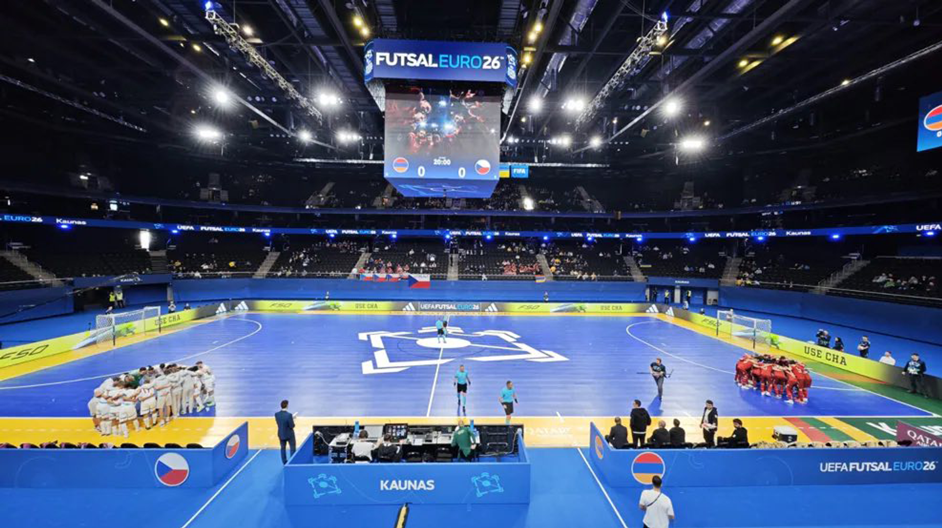 Второй тур групповой стадии Чемпионата Европы по футзалу между сборными Армении и Чехии (25 января 2026). Каунас - Sputnik Արմենիա, 1920, 25.01.2026