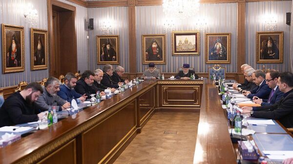 Заседание Высшего Духовного Совета в Первопрестольном Эчмиадзине (27 января 2026). Эчмиадзин - Sputnik Արմենիա