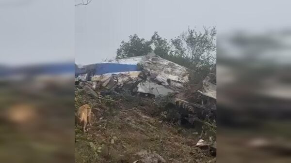 Кадры крушения пассажирского самолета в Колумбии - Sputnik Արմենիա