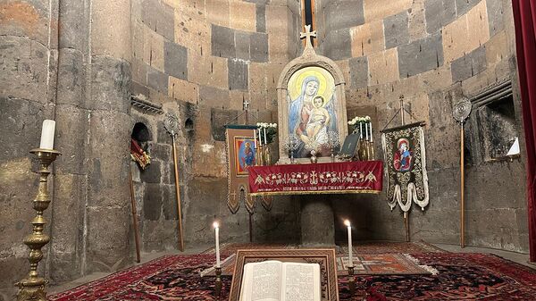 Совместная молитва за арестованных духовников в Сахмосаванке (29 января 2026). Арагацотн - Sputnik Армения