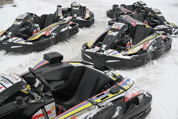 Зимний картинг в Апаране - Sputnik Армения