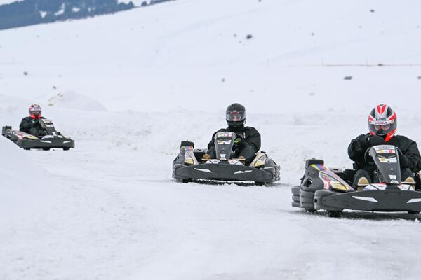 Ձմեռային կարտինգը Ապարանում - Sputnik Արմենիա