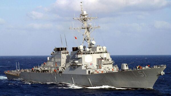 Эсминец с управляемыми ракетами USS Arleigh Burke (13 марта 2003). Средиземное море  - Sputnik Армения