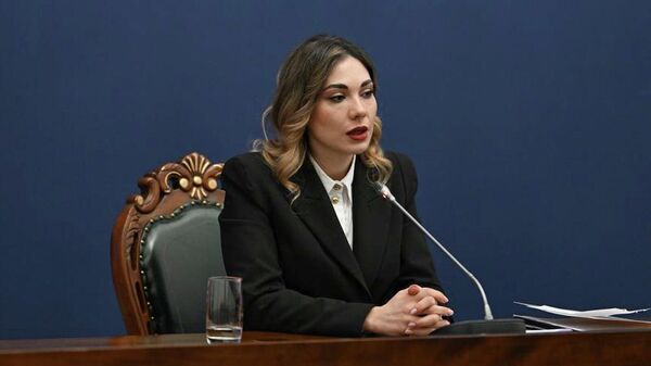 Пресс-конференция министра юстиции Србуи Галян (4 февраля 2026). Еревaн - Sputnik Армения