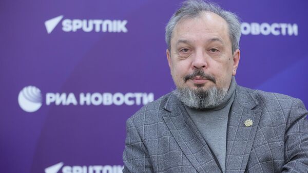 Борис Марцинкевич во время видеомоста (4 февраля 2026) Москвa - Sputnik Армения