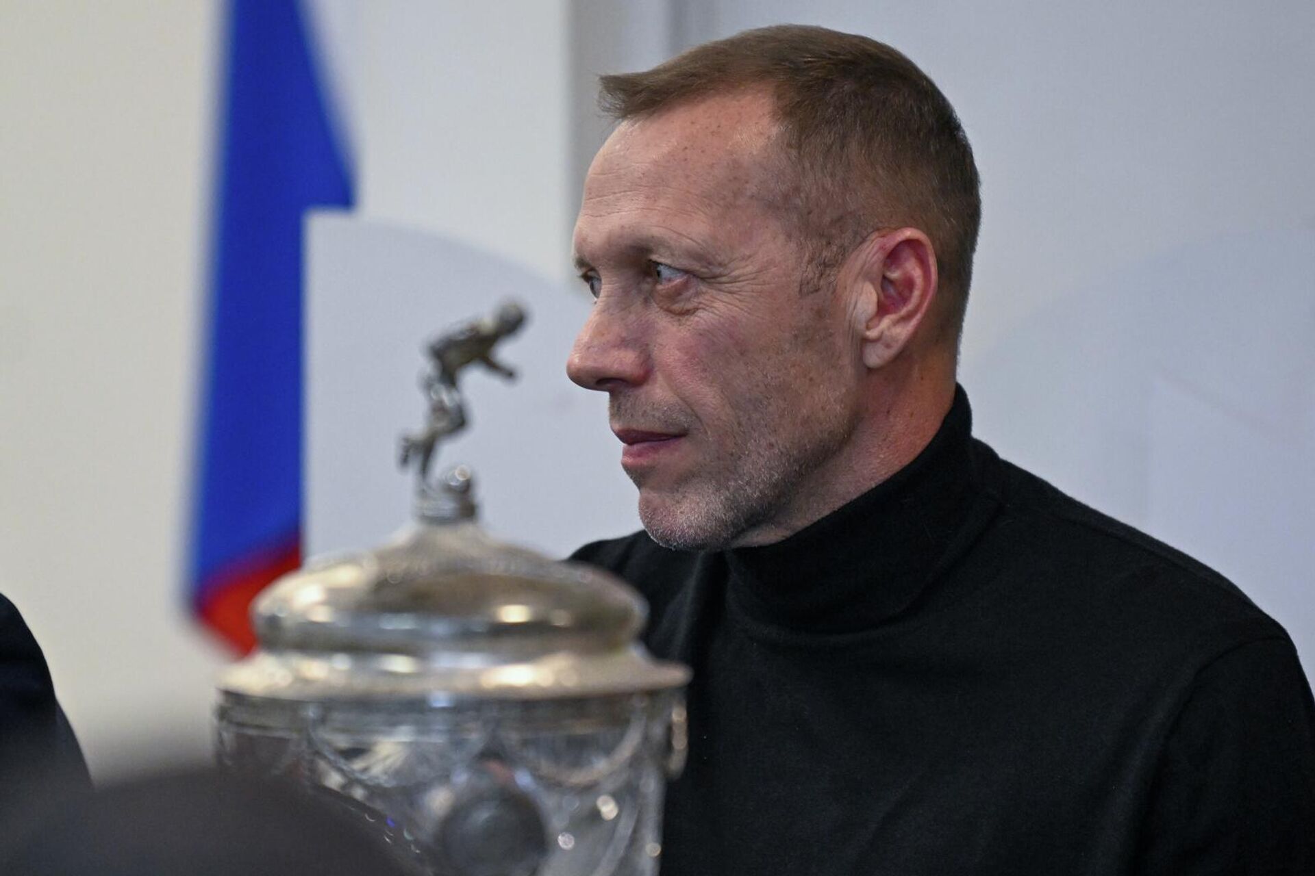 Роман Березовский на пресс-конференции делегации Российского футбольного союза и Российской Премьер-лиги (5 февраля 2026). Еревaн - Sputnik Армения, 1920, 05.02.2026