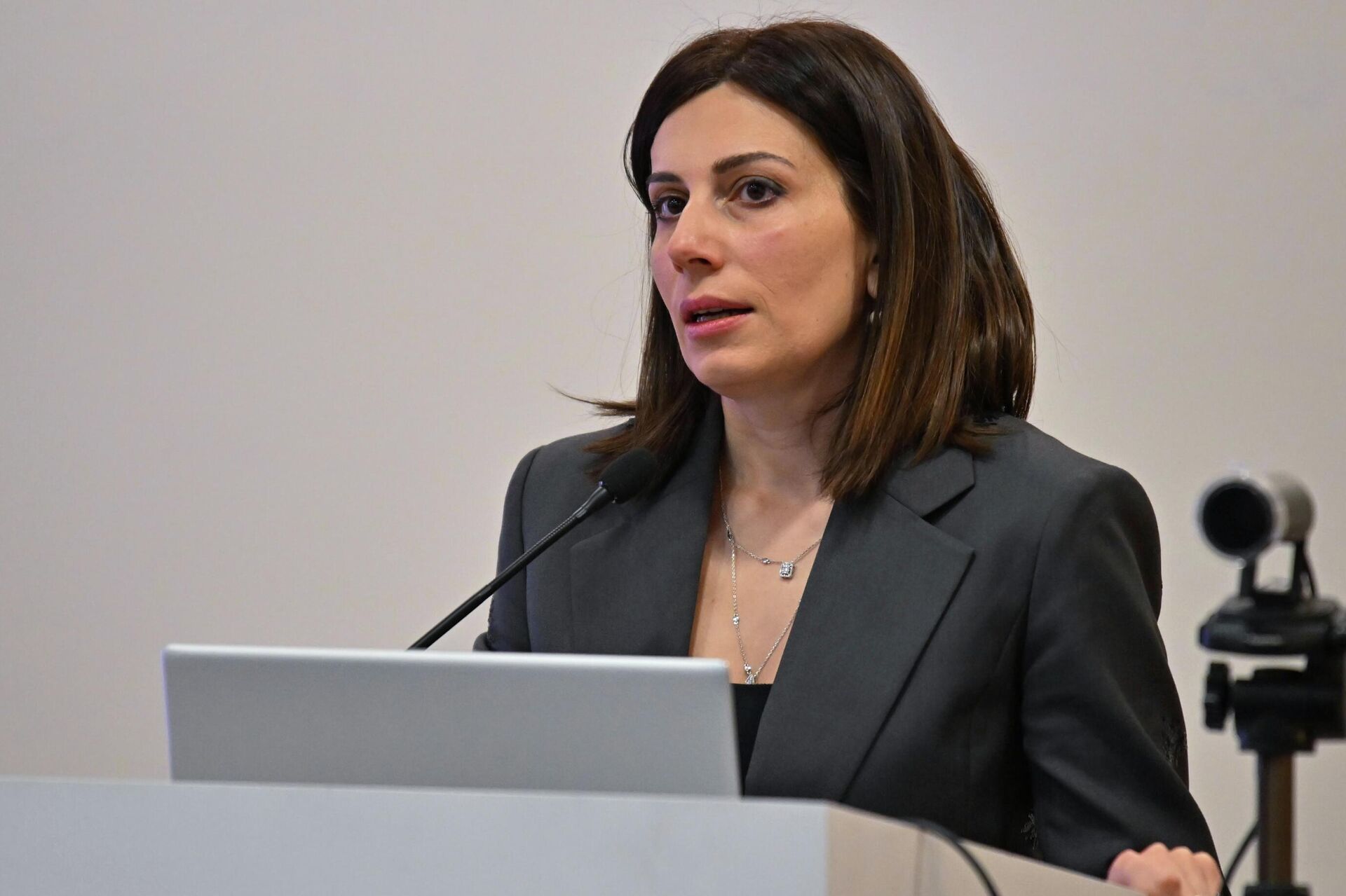 Министр здравоохранения Анаит Аванесян на конференции в преддверии Всемирного дня эпилепсии (7 февраля 2026). Еревaн - Sputnik Արմենիա, 1920, 07.02.2026