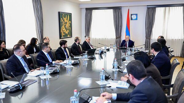 Премьер-министр Никол Пашинян посетил министерство иностранных дел (7 февраля 2026). Еревaн - Sputnik Армения