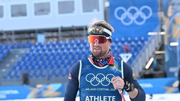 Микаэл Микаэлян на Зимней Олимпиаде (8 февраля 2026). Италия - Sputnik Армения