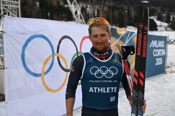 Микаэл Микаэлян на Зимней Олимпиаде (8 февраля 2026). Италия - Sputnik Армения