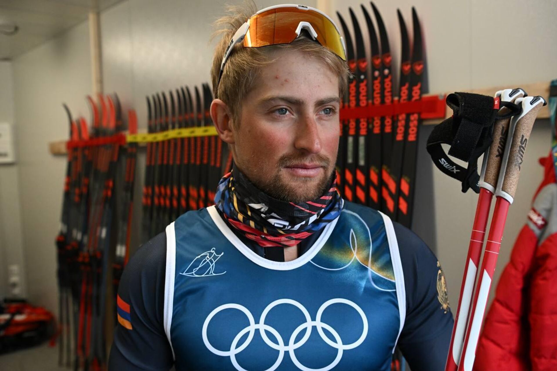 Микаэл Микаэлян на Зимней Олимпиаде (8 февраля 2026). Италия - Sputnik Армения, 1920, 08.02.2026