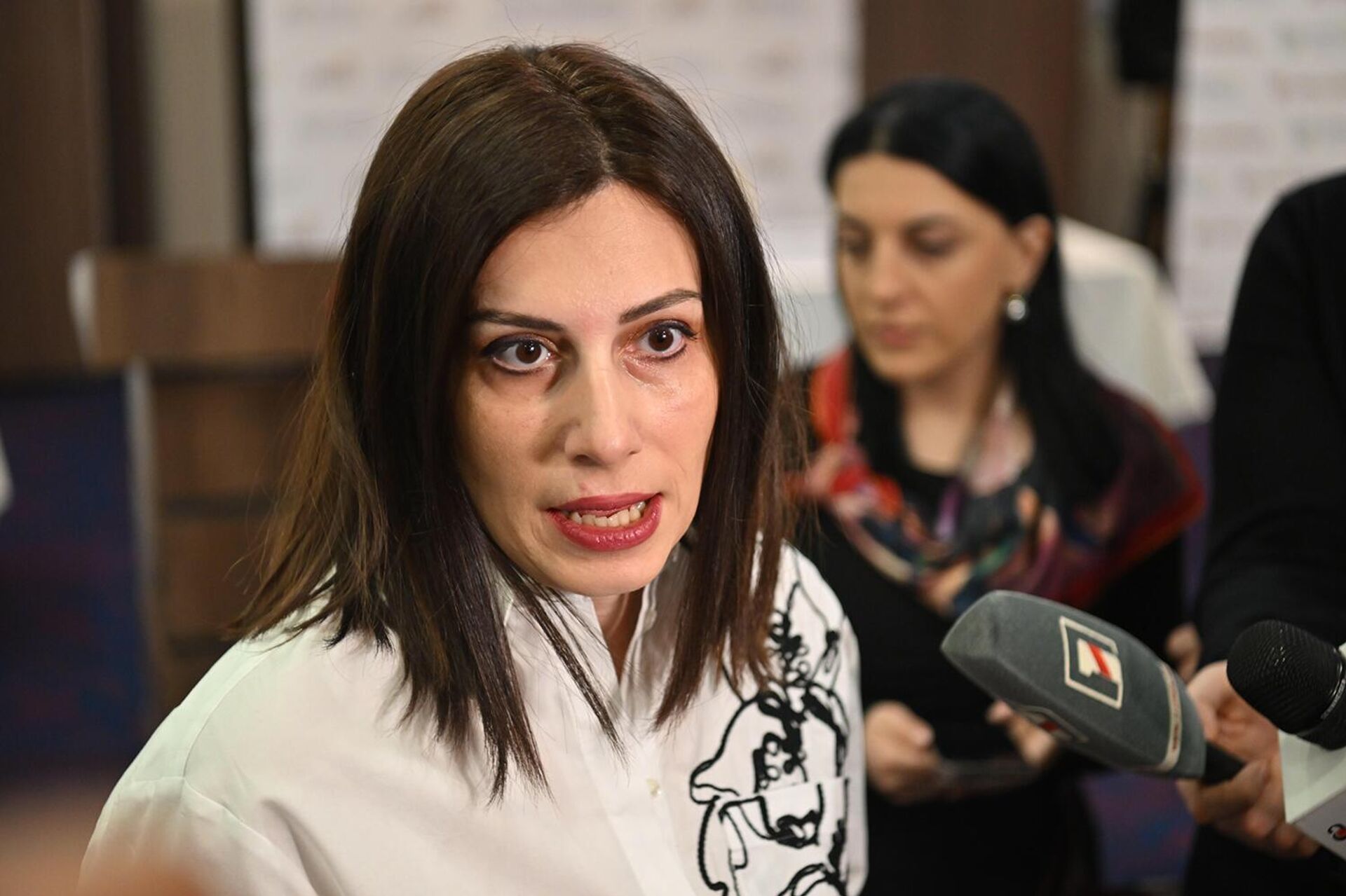 Министр здравоохранения Анаит Аванесян на церемонии подписания документа с частными страховыми компаниями (9 февраля 2026). Еревaн - Sputnik Армения, 1920, 09.02.2026