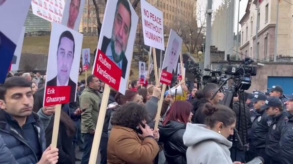 Акция протеста на проспекте Баграмяна - Sputnik Армения