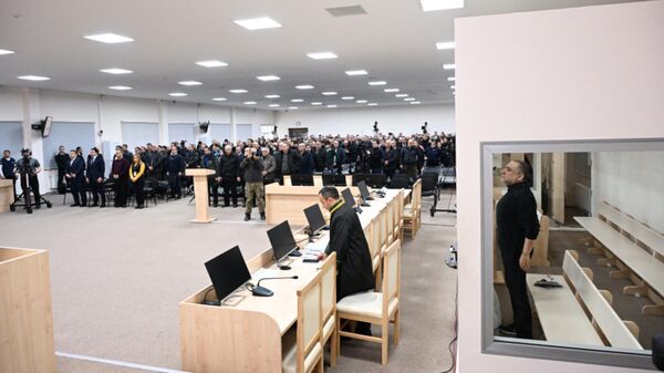 Рубен Варданян во время оглашения приговора суда (10 февраля 2025). Баку - Sputnik Армения