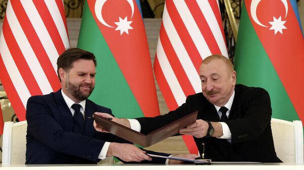 Ջեյ Դի Վենսն ու Իլհամ Ալիևը  - Sputnik Արմենիա
