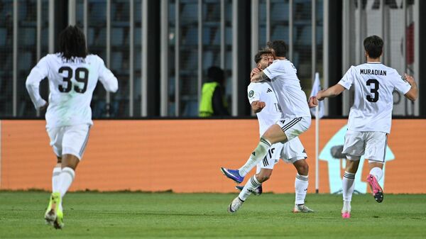 Игроки Ноа празднуют забитый гол в матче плей-офф Лиги конференций (1/16 финала) между командами “Ноа (Армения) и АЗ Алкмар” (Нидерланды) на стадионе Вазгена Саркисяна (19 февраля 2026). Еревaн Игроки Ноа празднуют забитый гол в матче плей-офф Лиги конференций (1/16 финала) между командами “Ноа (Армения) и АЗ Алкмар” (Нидерланды) на стадионе Вазгена Саркисяна (19 февраля 2026). Еревaн - Sputnik Армения