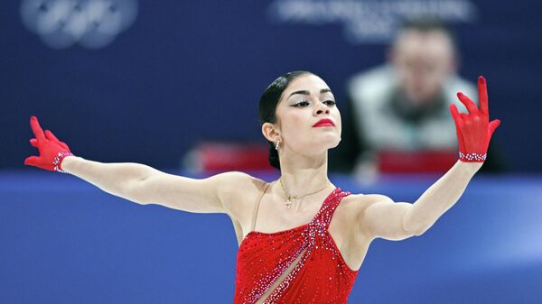 Аделия Петросян выступает в нейтральном статусе с произвольной программой женского одиночного катания на XXV зимних Олимпийских играх (19 февраля 2026). Милан - Sputnik Армения