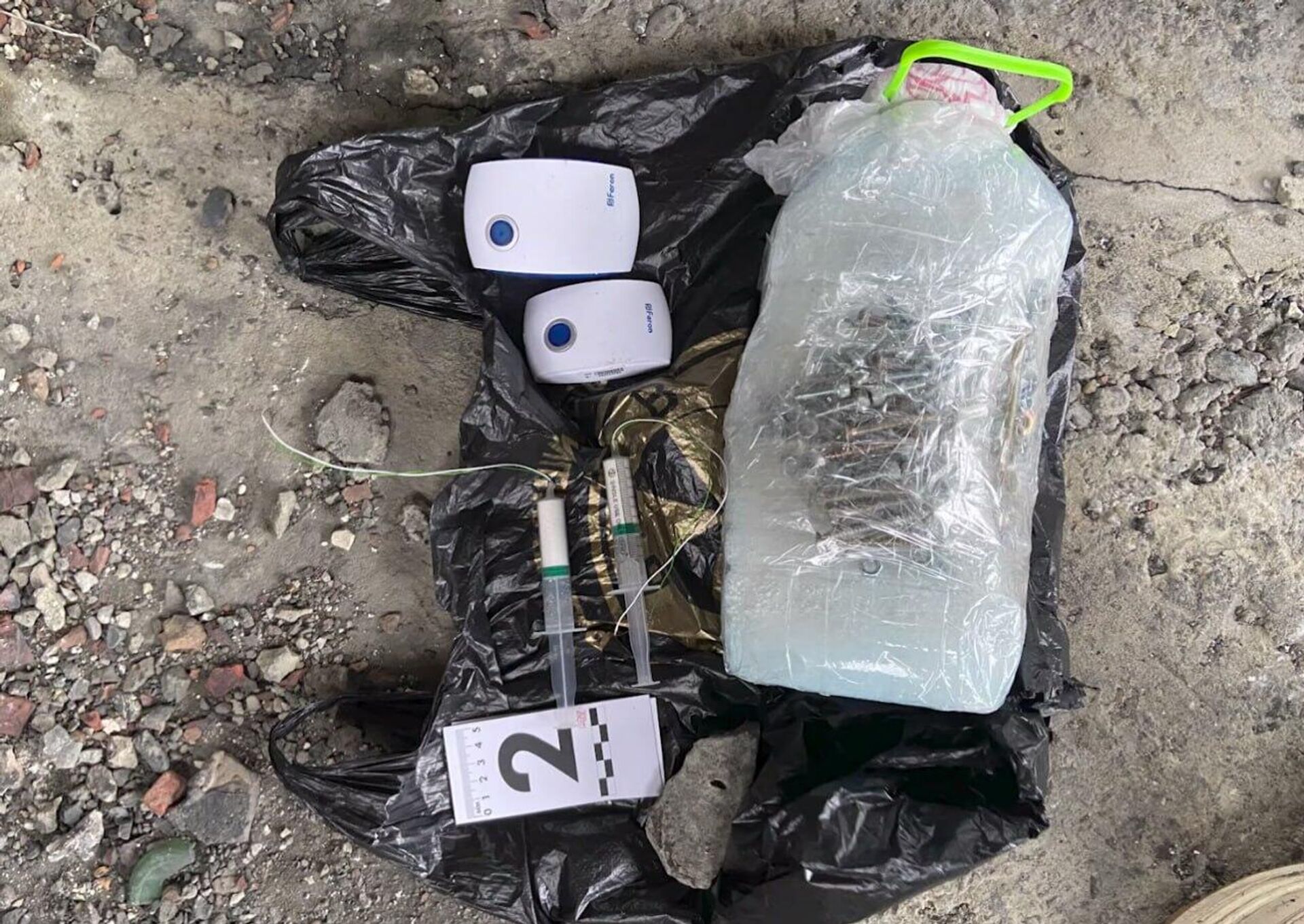 Взрывчатка, которой агент Киева хотел взорвать здание госфонда поддержки участников СВО в День защитника Отечества (20 февраля 2026). Ставрополь - Sputnik Армения, 1920, 20.02.2026