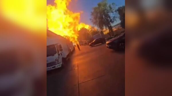 Кадры взрыва фуры в Чили - Sputnik Արմենիա