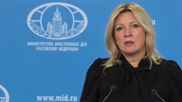 Мария Захарова во время брифинга (26 февраля 2026). Москвa - Sputnik Армения