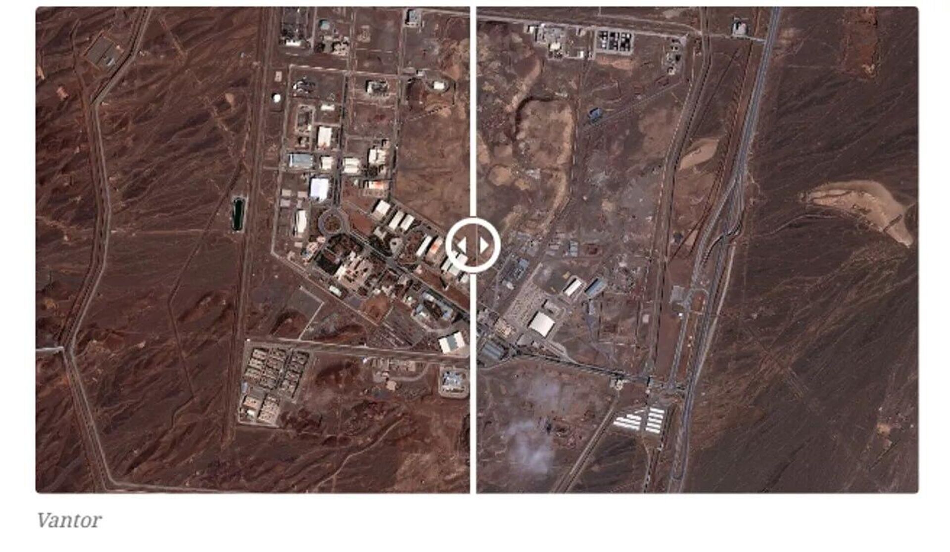 Несколько зданий на ядерном объекте в иранском городе Натанз получили повреждения после американо-израильских атак (3 марта 2026). Иран - Sputnik Армения, 1920, 03.03.2026