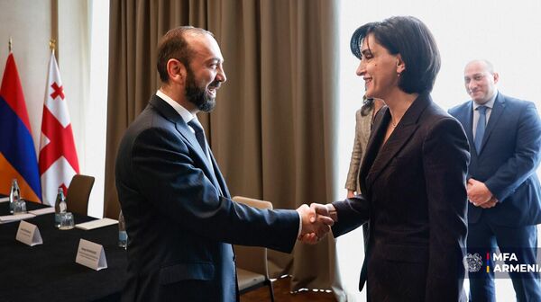 Встреча министров иностранных дел Армении и Грузии Арарата Мирзояна и Маки Бочоришвили (4 марта 2026). Тбилиси - Sputnik Армения