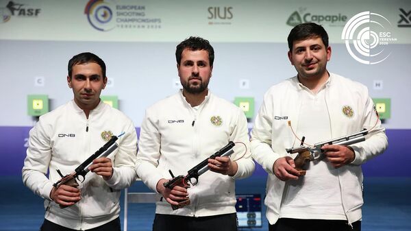 Армянская команда по стрельбе завоевала 13-ю медаль на чемпионате Европы (4 марта 2026). Еревaн - Sputnik Армения