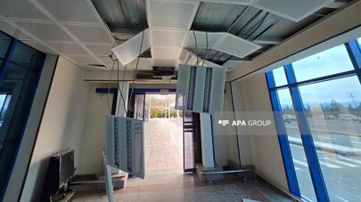 Разрушения в аэропорту Нахиджевана после атаки иранских дронов (5 марта 2026). Нахиджеван