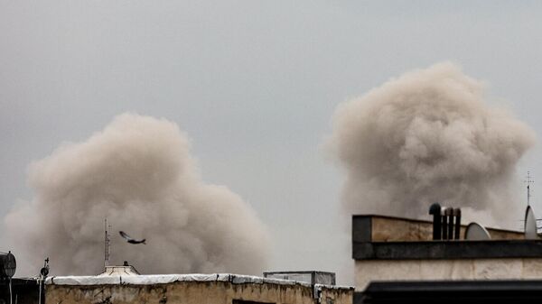Дым от авиаудара на фоне американо-израильского конфликта с Ираном (16 марта 2026). Тегеран - Sputnik Արմենիա