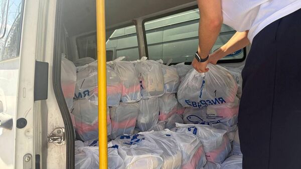 АНО Евразия совместно с Русской гуманитарной миссией и при поддержке Россотрудничества продолжает помогать вынужденным переселенцам из Нагорного Карабаха - Sputnik Армения