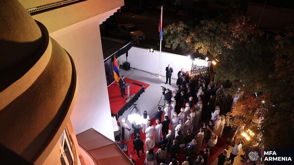 Церемония открытия посольства Армении в Омане (18 марта 2026). Маскат - Sputnik Армения