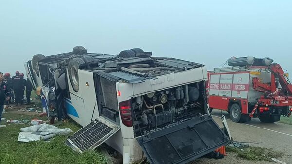 ДТП с автобусом в провинции Адана (20 марта 2026). Турция - Sputnik Армения