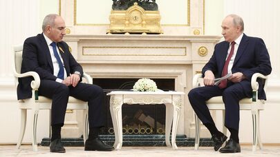 Встреча премьер-министра Никола Пашиняна с президентом РФ Владимиром Путиным (1 апреля 2026). Москвa