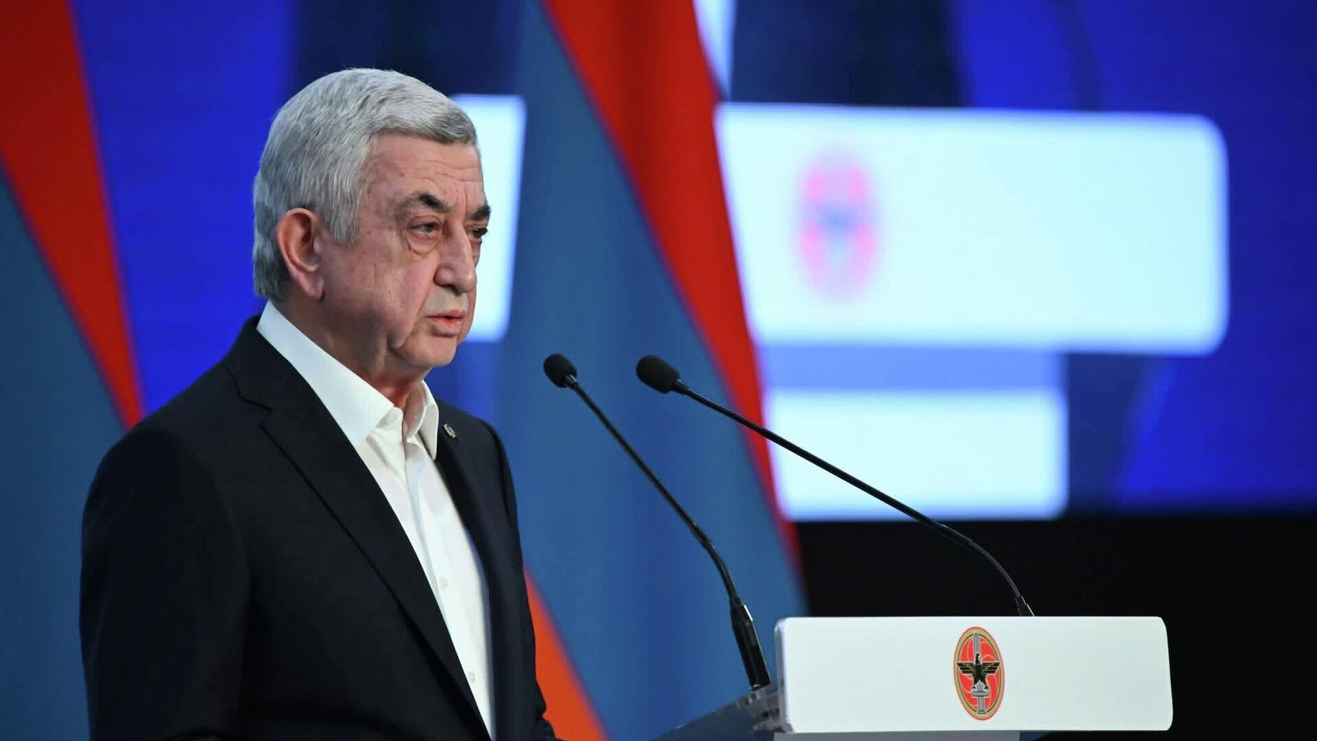 Серж Саргсян выступает на 18-м съезде Республиканской партии Армении (4 апреля 2026). Еревaн - Sputnik Армения, 1920, 04.04.2026