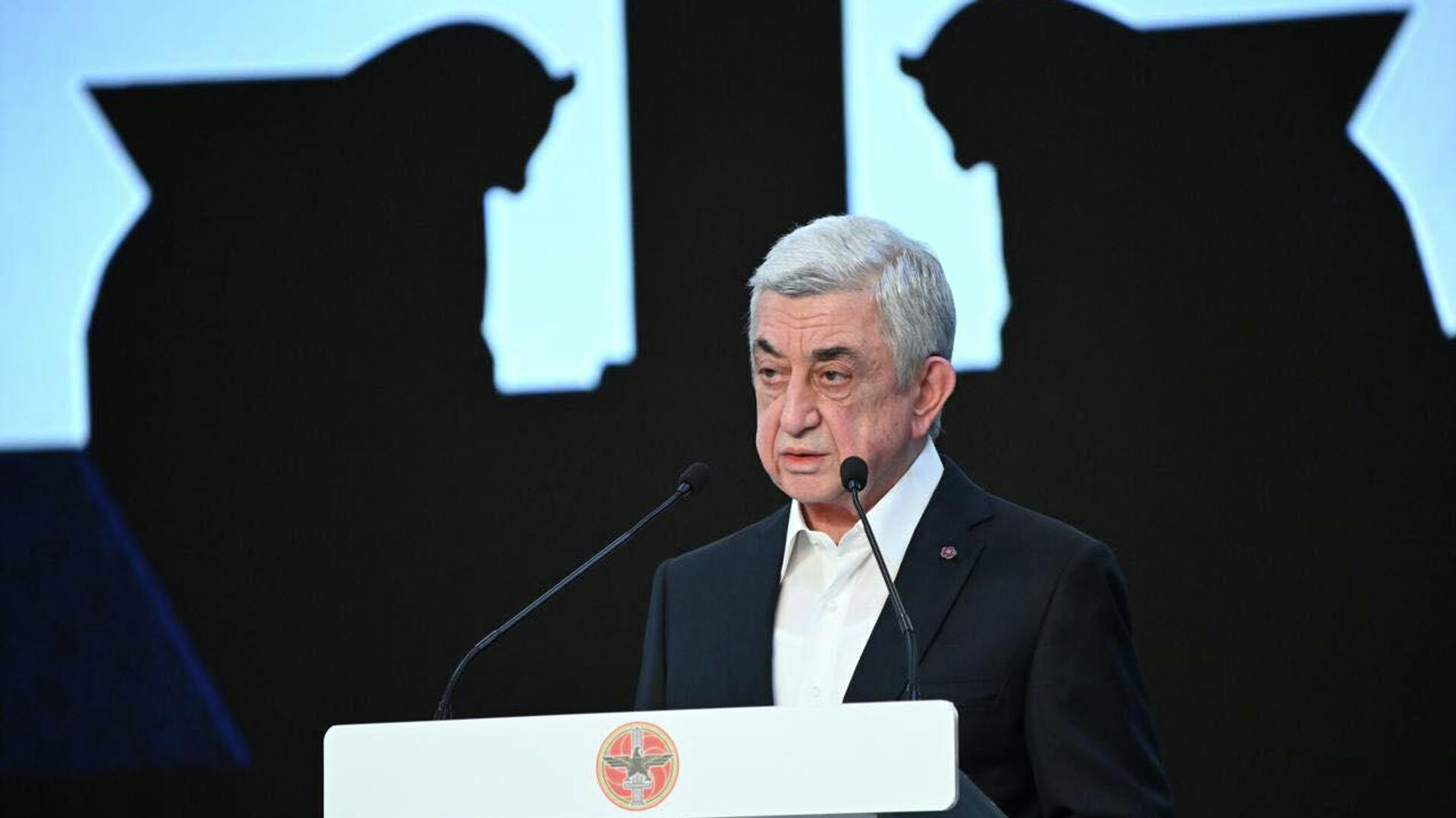 Серж Саргсян выступает на 18-м съезде Республиканской партии Армении (4 апреля 2026). Еревaн - Sputnik Армения, 1920, 04.04.2026