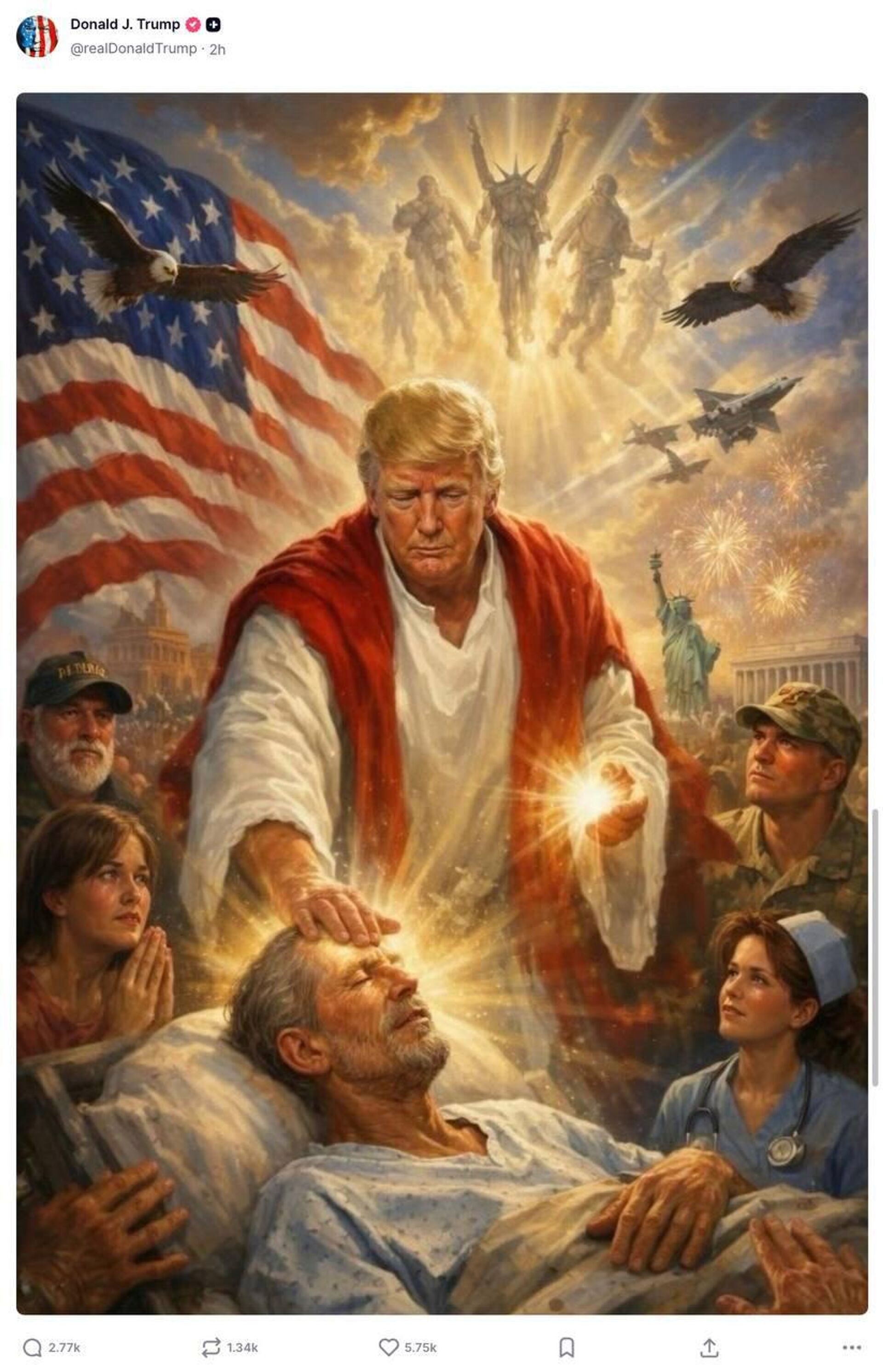 Դոնալդ Թրամփի գրառումն իր սոցցանցի էջում - Sputnik Արմենիա, 1920, 13.04.2026