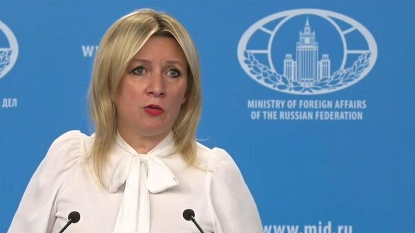 Мария Захарова во время брифинга (16 апреля 2026). Москвa - Sputnik Армения