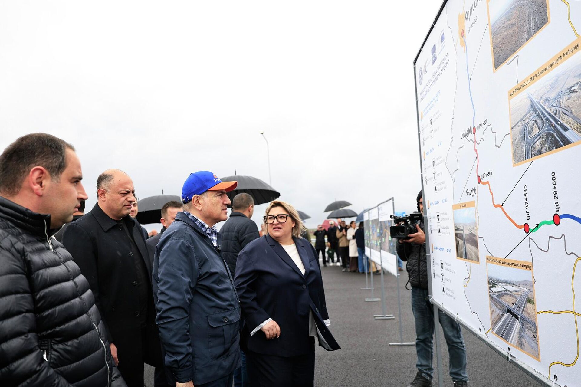 Премьер-министр Никол Пашинян присутствовал на открытии участка Аштарак-Гюмри автомагистрали Север-Юг (19 апреля 2026). Ширак - Sputnik Արմենիա, 1920, 19.04.2026