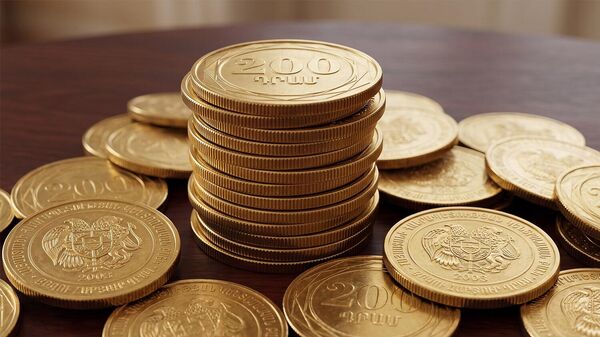 Сгенерированное ИИ изображение 200-драмовых монет - Sputnik Армения