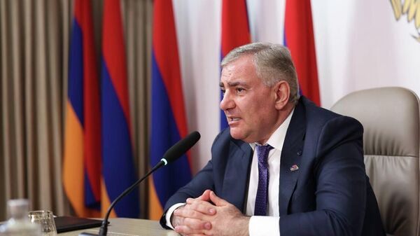 «Ուժեղ Հայաստան» կուսակցության վարչապետի թեկնածու Սամվել Կարապետյանը - Sputnik Արմենիա