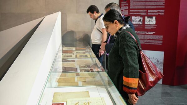 Временная выставка Документирование преступления: свидетельства очевидцев Геноцида армян (23 апреля 2026). Еревaн - Sputnik Армения