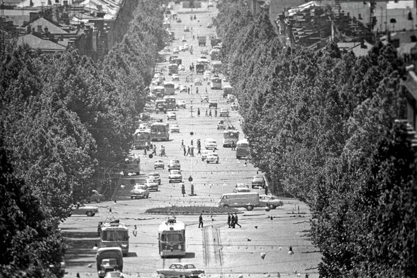 Проспект Ленина в Ереване, Армянская ССР. - Sputnik Армения