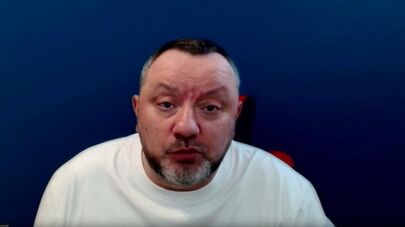 Основатель учебного центра беспилотной авиации, академик Российской инженерной академии Максим Кондратьев во время видеомоста (29 апреля 2026). Москва