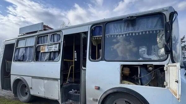 Последствия атаки ВСУ на автобус (29 апреля 2026). Белгородская область - Sputnik Армения