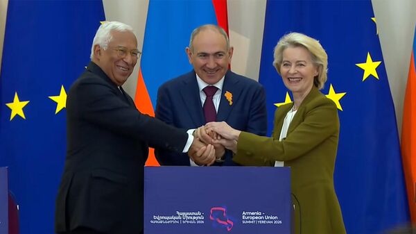 Անտոնիու Կոշտան, Նիկոլ Փաշինյանն ու Ուրսուլա ֆոն դեր Լյայենը - Sputnik Արմենիա