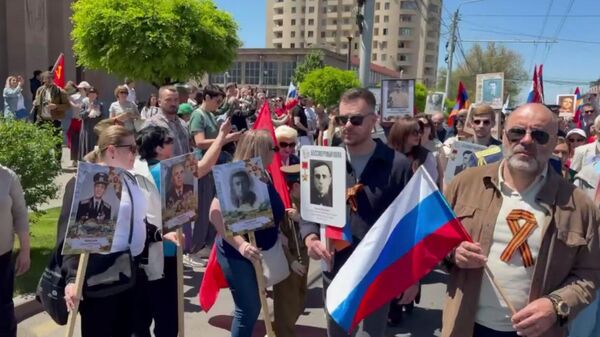 В Ереване проходит акция Бессмертный полк - Sputnik Армения